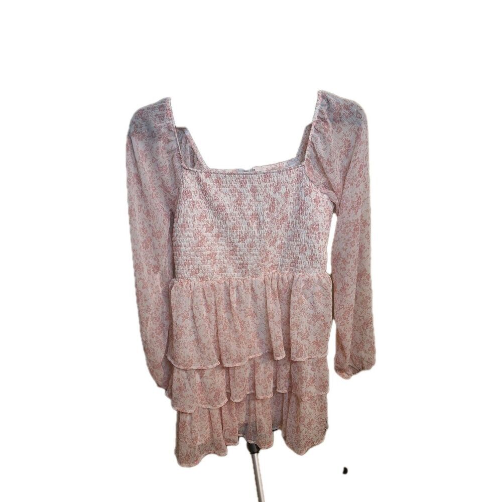 Madden NYC Pink Long Sleeve Dress Size XL